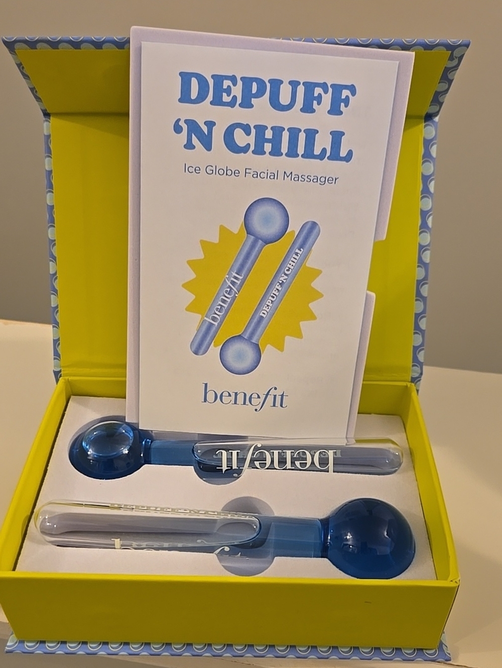 Benefit Depuff 'N Chill Ice Globe Facial Massagers - Blue